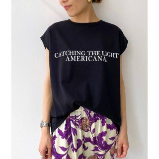 アパルトモンドゥーズィエムクラス(L'Appartement DEUXIEME CLASSE)の新品 L'Appartement  Americana N/S LOGO TEE(カットソー(半袖/袖なし))