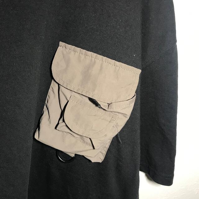 ART VINTAGE(アートヴィンテージ)の【希少】ラクスニー LAXNY Tシャツ カットソー ポケT 黒 アウトドア メンズのトップス(Tシャツ/カットソー(半袖/袖なし))の商品写真