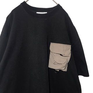 アートヴィンテージ(ART VINTAGE)の【希少】ラクスニー LAXNY Tシャツ カットソー ポケT 黒 アウトドア(Tシャツ/カットソー(半袖/袖なし))