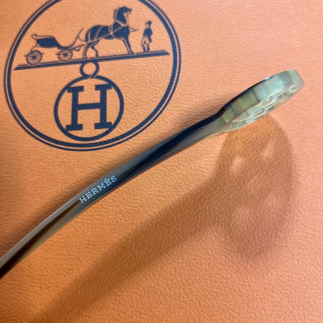 Hermes - 正規品 HERMES エルメス バッファローホーン かんざし 髪どめ