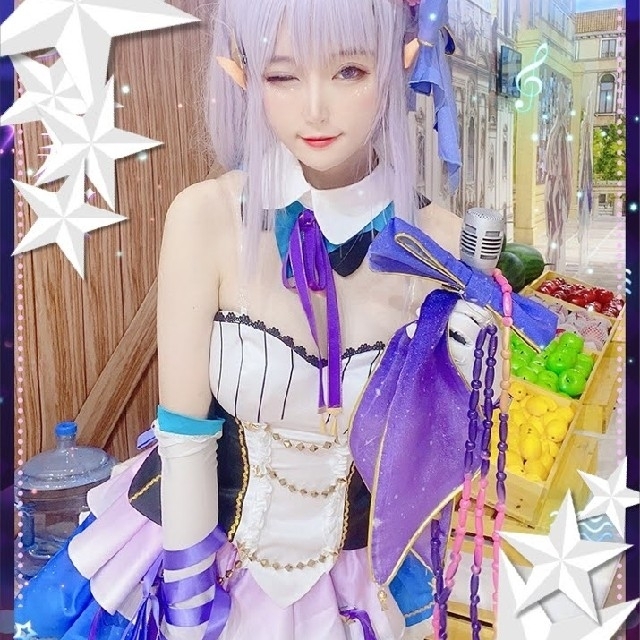 S④4 リゼロ ラム レム アイドル ステージ衣装 コスプレ 高品質の通販
