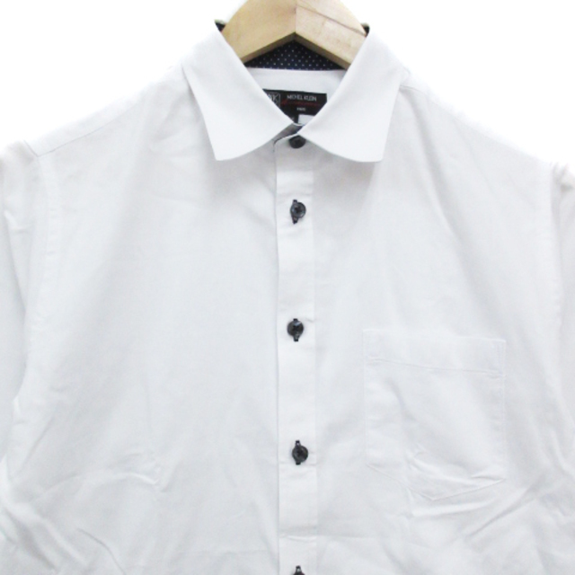 MK MICHEL KLEIN homme(エムケーミッシェルクランオム)のエムケーミッシェルクランオム Yシャツ ワイシャツ 七分袖 46 白 /FF34 メンズのトップス(シャツ)の商品写真