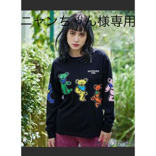 エックスガール(X-girl)のX-girl × GRATEFUL DEAD BEAR L/S TEE(シャツ/ブラウス(長袖/七分))