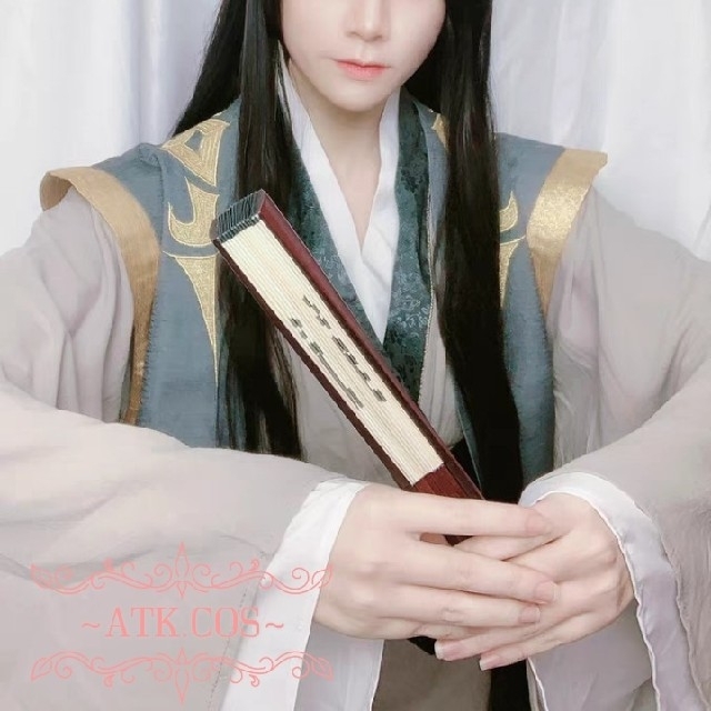 S④7 公式 魔道祖師 聶懐桑 コスプレ 漢風 中国 古装 武器 剣 ウィッグ