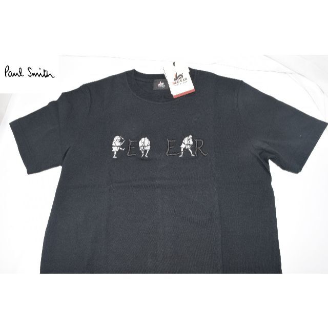 メンズ新品☆Paul Smith RED EAR パフォーマーロゴ Tシャツ☆黒☆M