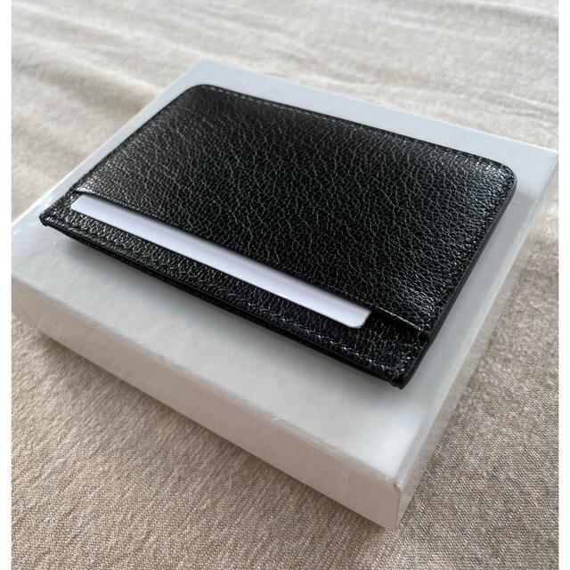黒新品 メゾン マルジェラ カレンダータグ レザー カードケース 財布 