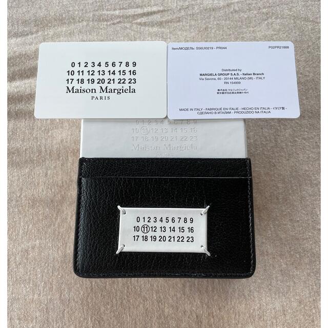 黒新品 メゾン マルジェラ カレンダータグ レザー カードケース 財布 ブラック