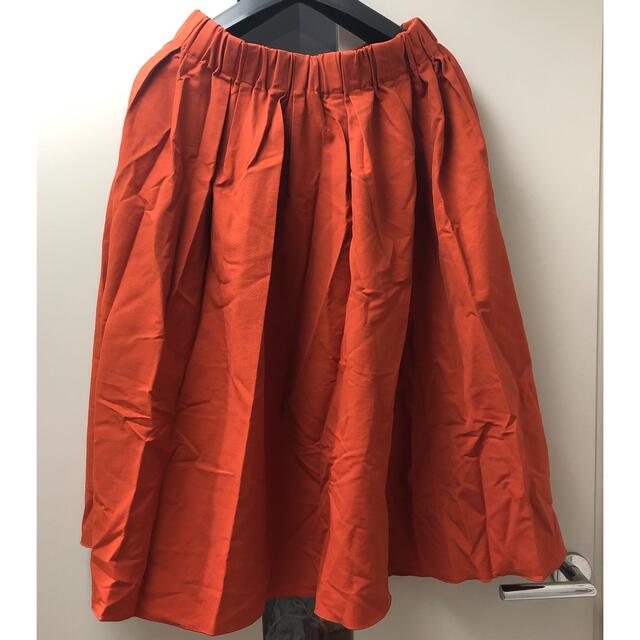 SHOO・LA・RUE(シューラルー)のタグ付き シューラルー ドレスキップ 夏 テラコッタ フレア ロング スカート レディースのスカート(ロングスカート)の商品写真