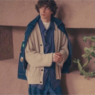 COMOLI - a.presse アプレッセ シルクリネンカーディガン 3 apresseの