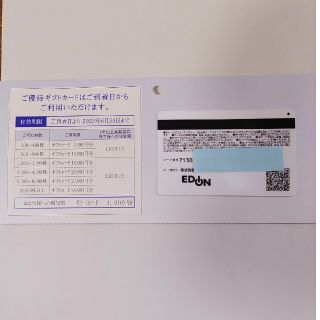 エディオン株主優待券3000円分(ショッピング)