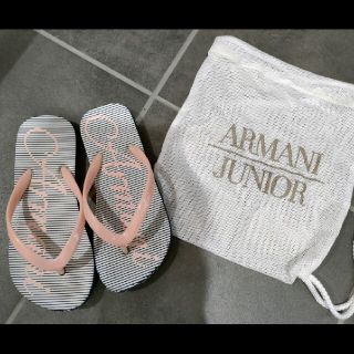 アルマーニ ジュニア(ARMANI JUNIOR)のARMANI　JUNIORビーチサンダル保存袋付◆サイズ19cm／EU31(サンダル)