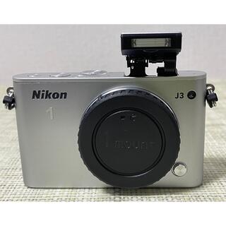 ニコン(Nikon)のNiKONニコン Nikon1 J3 ボディシルバー(ミラーレス一眼)