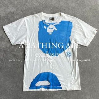 アベイシングエイプ(A BATHING APE)の限定 初期A BATHING APE エイプ 手刷り 大猿 プリント TシャツL(Tシャツ/カットソー(半袖/袖なし))