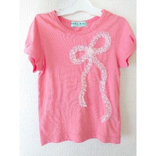 ハッカキッズ(hakka kids)のハッカ★キッズ　フリルリボンTシャツ　サイズ100(Tシャツ/カットソー)