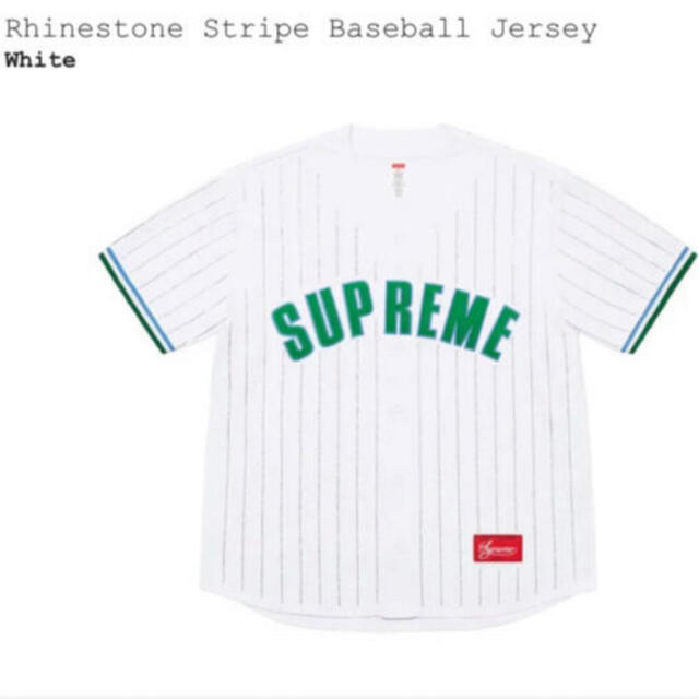 Supreme(シュプリーム)のRhinestone Stripe Baseball Jersey メンズのトップス(シャツ)の商品写真