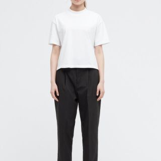 ユニクロ(UNIQLO)のUNIQLO theory エアリズムコットンモックネックT Mサイズ(Tシャツ(半袖/袖なし))