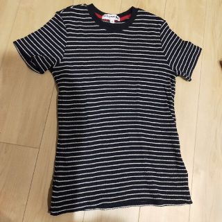 ユニクロ(UNIQLO)のユニクロ　UNIQLO　イネス　ボーダーカットソー　Ｍ(カットソー(半袖/袖なし))