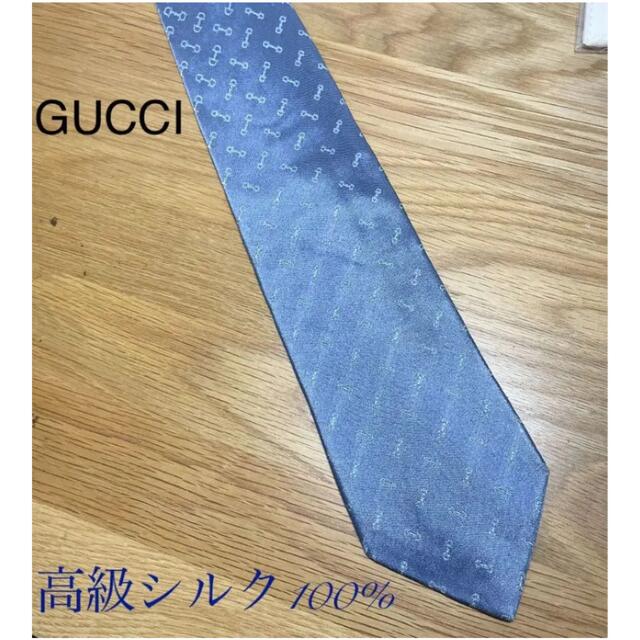 Gucci(グッチ)の【人気】GUCCIグッチネクタイ　グッチオリジナル柄　高級シルク100% メンズのファッション小物(ネクタイ)の商品写真