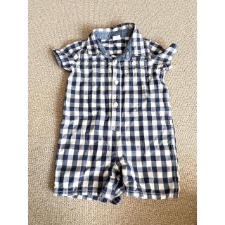 ベビーギャップ(babyGAP)のGAP  ロンパース    ギンガムチェック　6-12m(ロンパース)