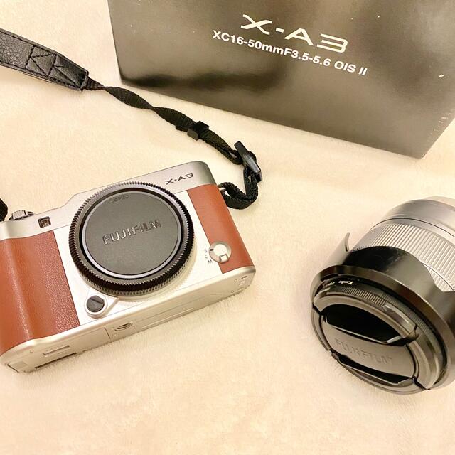 FUJI FILM デジタルカメラ X-A3 レンズキット BROWN