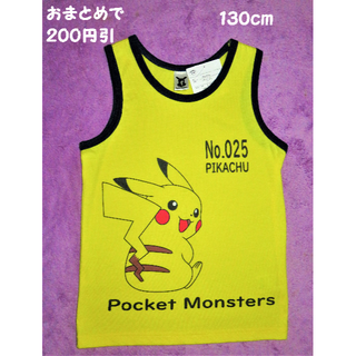 ポケモン(ポケモン)の☆２枚購入で６９９円☆新品　１３０cm　ポケモンタンクトップ【送料込】(Tシャツ/カットソー)