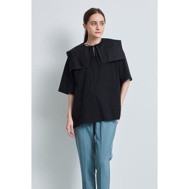 yori フロッキードットカラーtee 最初の www.gold-and-wood.com