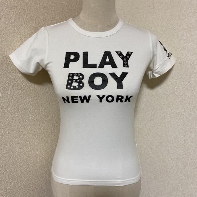 PLAYBOY(プレイボーイ)のPLAYBOY プレイボーイ　ミニTシャツ　3枚セット　M レディースのトップス(Tシャツ(半袖/袖なし))の商品写真