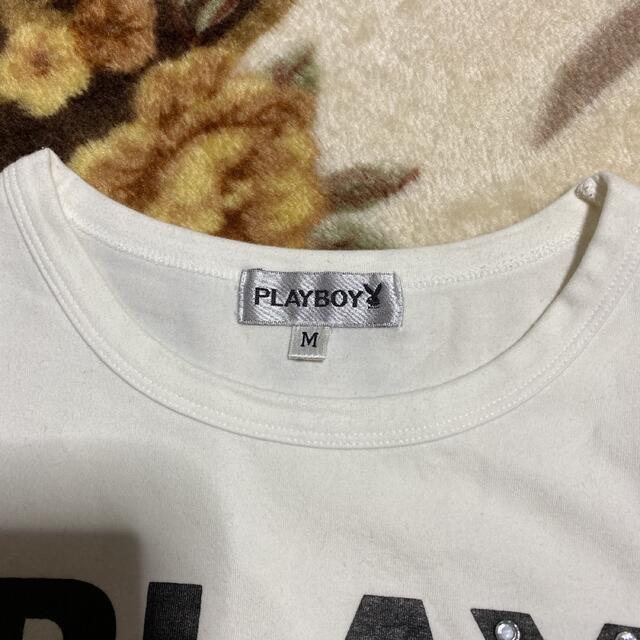 PLAYBOY(プレイボーイ)のPLAYBOY プレイボーイ　ミニTシャツ　3枚セット　M レディースのトップス(Tシャツ(半袖/袖なし))の商品写真