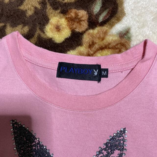 PLAYBOY(プレイボーイ)のPLAYBOY プレイボーイ　ミニTシャツ　3枚セット　M レディースのトップス(Tシャツ(半袖/袖なし))の商品写真