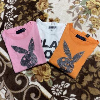 プレイボーイ(PLAYBOY)のPLAYBOY プレイボーイ　ミニTシャツ　3枚セット　M(Tシャツ(半袖/袖なし))