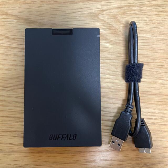 Buffalo(バッファロー)のBUFFALO USB3.1 Gen1 ポータブルSSD 1TB スマホ/家電/カメラのPC/タブレット(PC周辺機器)の商品写真