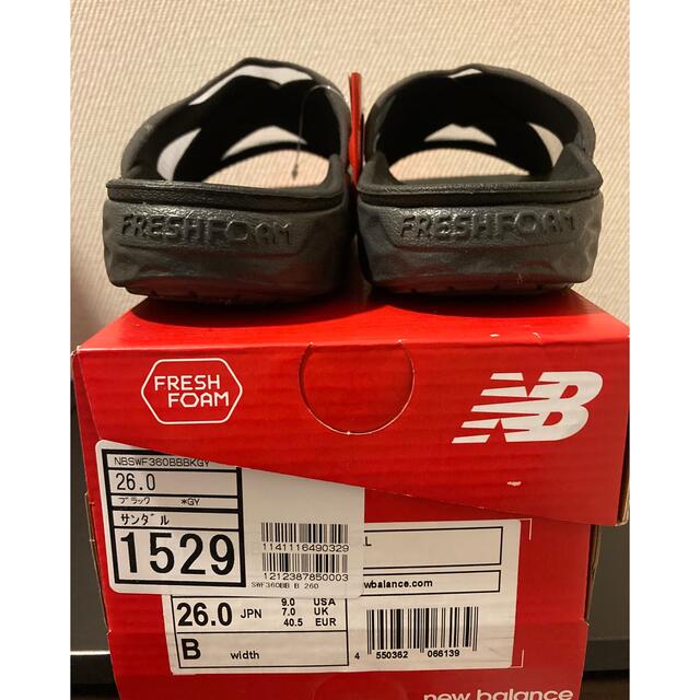 New Balance シャワーサンダル 360 SLIDE ブラック 26㎝