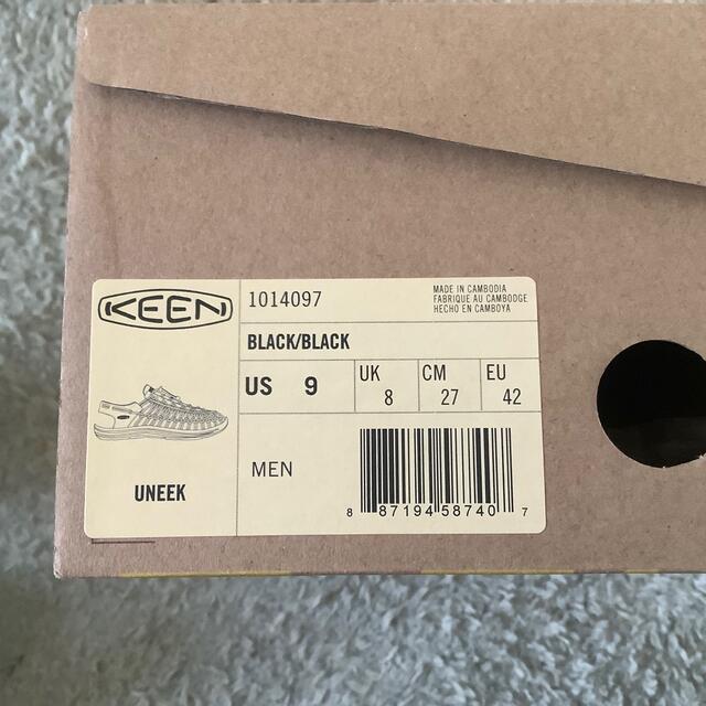 KEEN(キーン)のKEEN キーン メンズサンダル(ユニーク) 1014097 ブラック メンズの靴/シューズ(サンダル)の商品写真