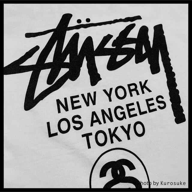 STUSSY(ステューシー)の専用STUSSY ステューシー 白Tシャツ  ホワイト M 半袖 ロゴTシャツ レディースのトップス(Tシャツ(半袖/袖なし))の商品写真