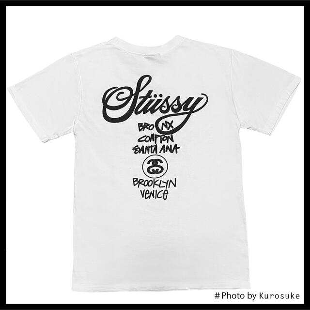 STUSSY(ステューシー)の専用STUSSY ステューシー 白Tシャツ  ホワイト M 半袖 ロゴTシャツ レディースのトップス(Tシャツ(半袖/袖なし))の商品写真