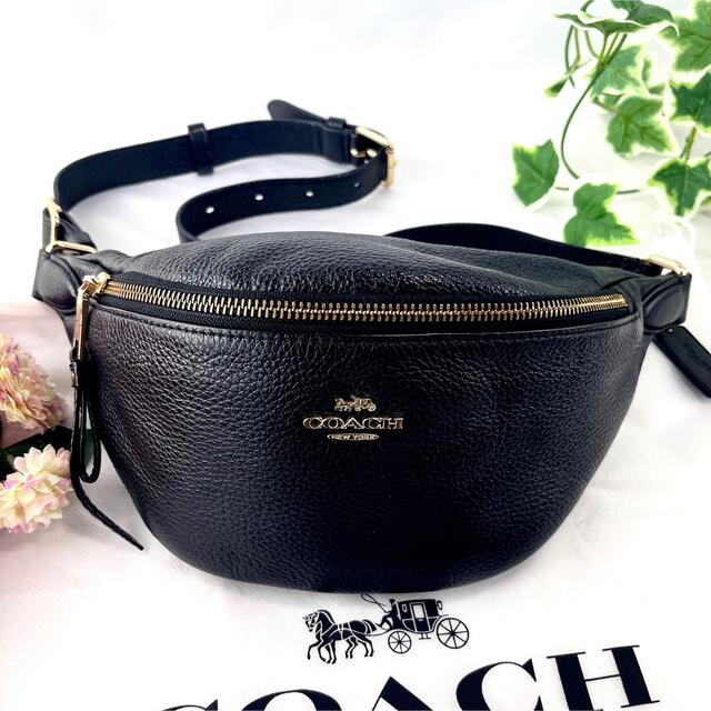 COACH - ✨美品✨COACH コーチ ウエストポーチ ボディバッグ ブラック