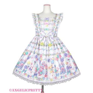 アンジェリックプリティー(Angelic Pretty)のAngelic pretty happy garland ジャンパスカート(ひざ丈ワンピース)