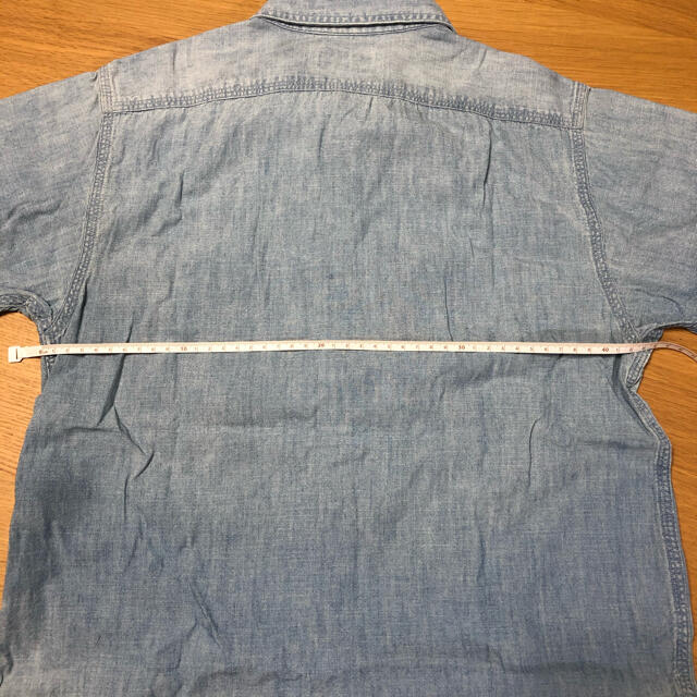 POLO RALPH LAUREN(ポロラルフローレン)のラルフローレン　160 デニムシャツ　半袖　4 レディースのトップス(シャツ/ブラウス(半袖/袖なし))の商品写真