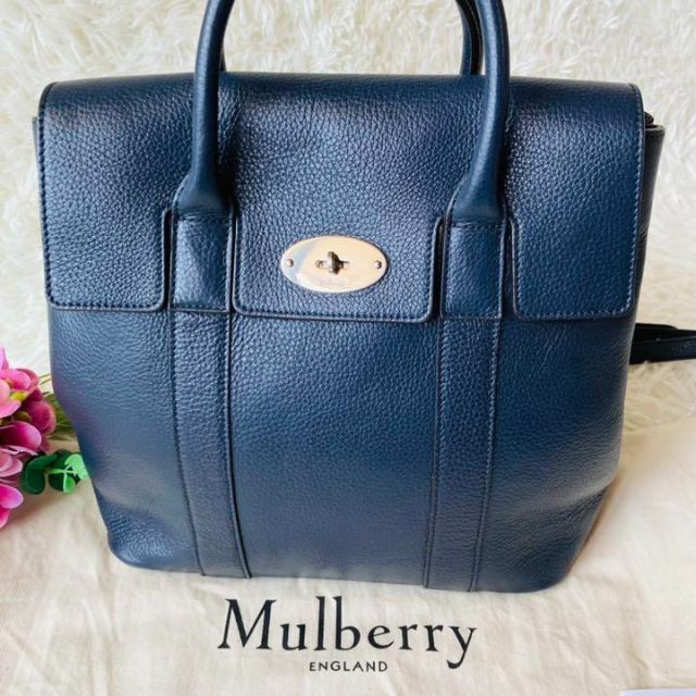 Mulberry(マルベリー)の♡マルベリー♡ベイズウォーター 2way バックパック リュック バッグ 濃紺 レディースのバッグ(リュック/バックパック)の商品写真