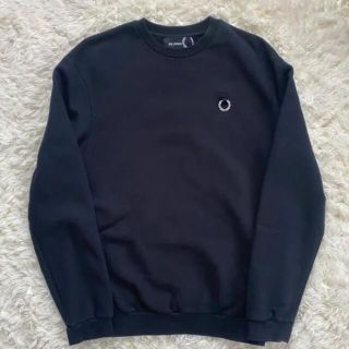 ラフシモンズ(RAF SIMONS)の美品 RAF SIMONS × FRED PERRY スウェット トレーナー 黒(スウェット)