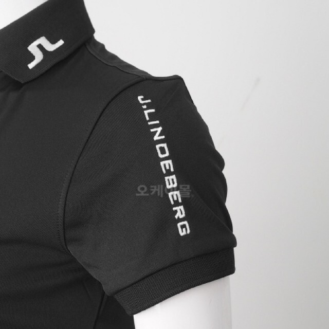 J.LINDEBERG(ジェイリンドバーグ)の【J.LINDEBERG】ゴルフシャツ　黒、白 スポーツ/アウトドアのゴルフ(ウエア)の商品写真