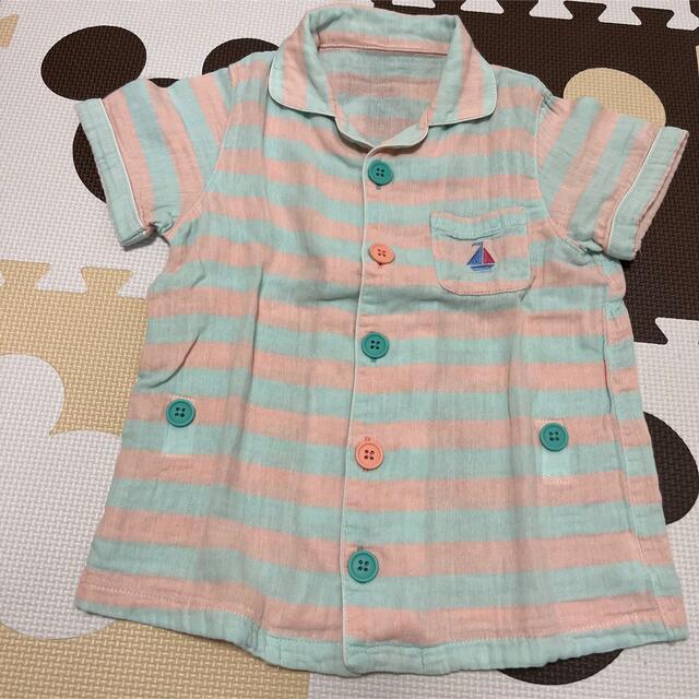 Combi mini(コンビミニ)のコンビミニ♡半袖ガーゼパジャマ♡110cm キッズ/ベビー/マタニティのキッズ服女の子用(90cm~)(パジャマ)の商品写真