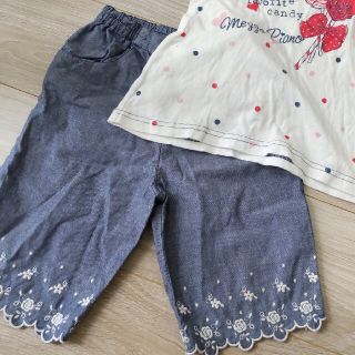 メゾピアノ(mezzo piano)の専用！！mezzopiano120&140♡パンツセット(Tシャツ/カットソー)