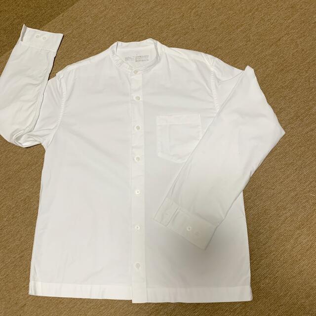 MUJI (無印良品)(ムジルシリョウヒン)の無印良品　メンズオックススタンドカラーシャツ　サイズL メンズのトップス(シャツ)の商品写真