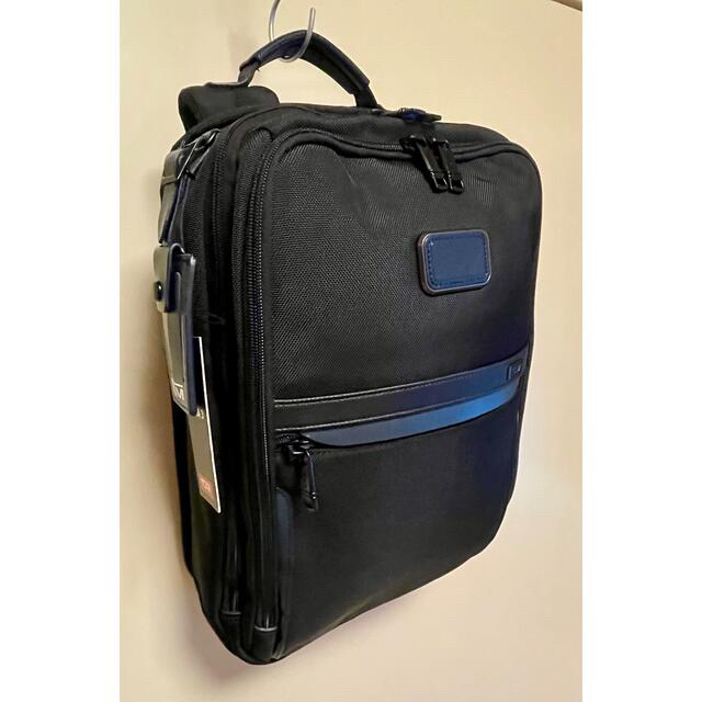 新品未使用】TUMI Slim バックパック 青パッチ-