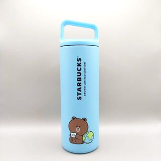 スターバックスコーヒー(Starbucks Coffee)の【台湾スタバ×LINE FRIENDS】アースデイ記念ステンレスブルーボトル(タンブラー)