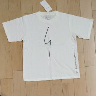 アニエスベー(agnes b.)の【新品】agnes b　アニエスベー　Tシャツ　カットソー　ホワイト　サイズ1(カットソー(半袖/袖なし))