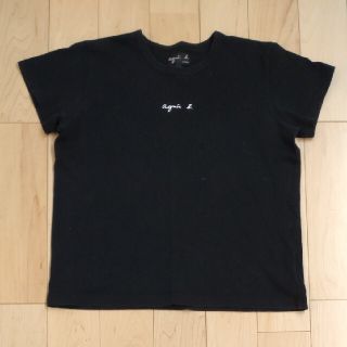 アニエスベー(agnes b.)のagnes b　アニエスベー　Tシャツ　カットソー　ブラック　サイズ3(カットソー(半袖/袖なし))