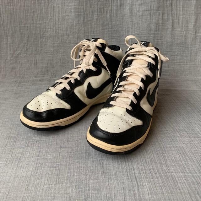 ナイキ08 NIKE DUNK HIGH VNTG 白×黒モデル ナイキ ダンク ハイ