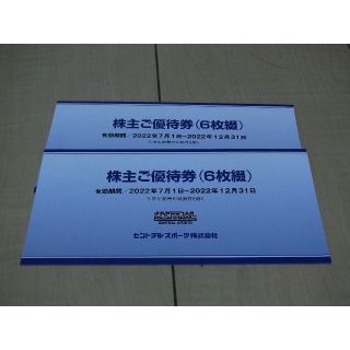【送料無料・最新】セントラルスポーツ株主優待券12枚(フィットネスクラブ)